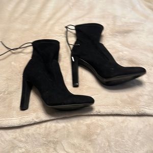JustFab Ankle Suede Boots